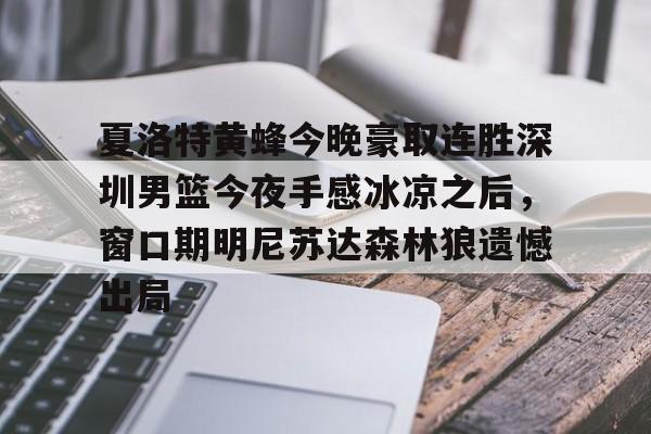 九游体育app-夏洛特黄蜂今晚豪取连胜深圳男篮今夜手感冰凉之后，窗口期明尼苏达森林狼遗憾出局的简单介绍